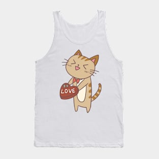 vintage-cat-love Tank Top